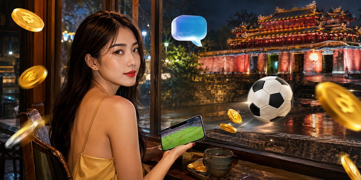 Người dùng Việt Nam thưởng thức cà phê và theo dõi cá cược thể thao tại Huế